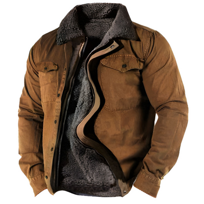 Heren Military Jacket – Winterjas met Functionele Zakken & Duurzaam Design