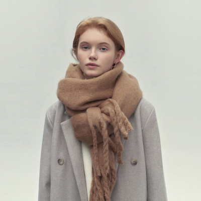 Dames Sjaal met Kwastjes – Elegant & Tijdloos Design