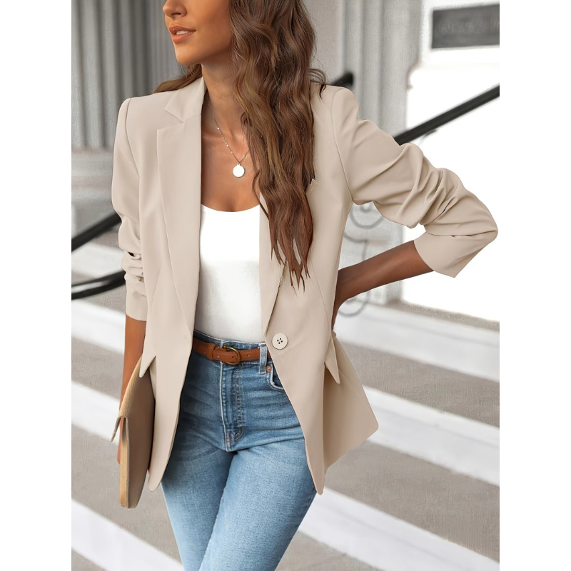 Dames Blazer met Suèdelook