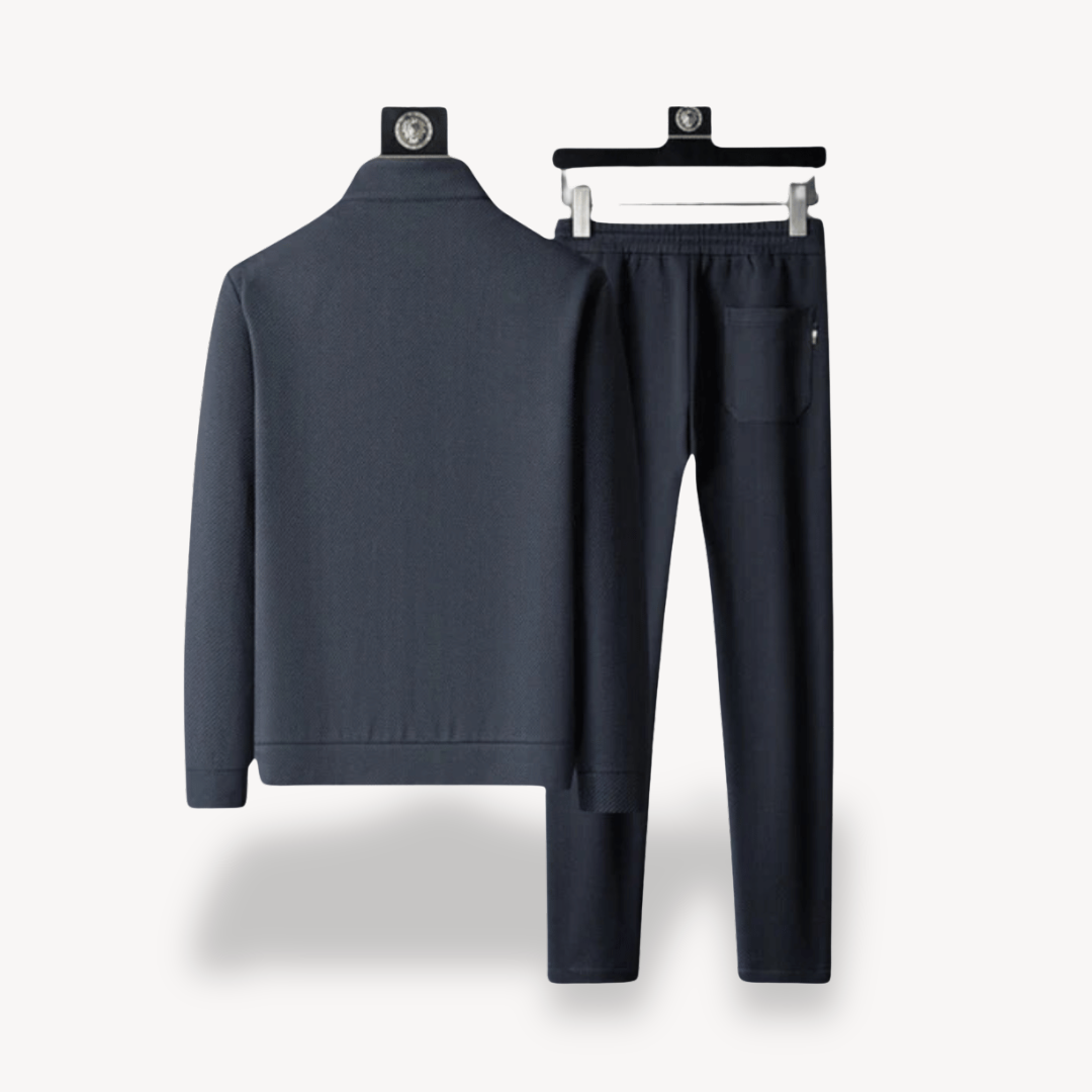 Heren Trainingspak 2-Delig – Slim Fit Hoodie & Joggingbroek Katoen