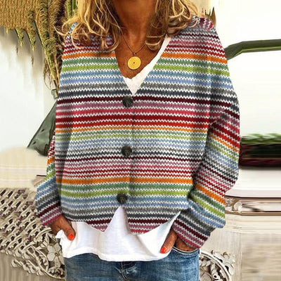 Dames Gebreide Vest met Knopen – Meer kleur, Tijdloze Stijl
