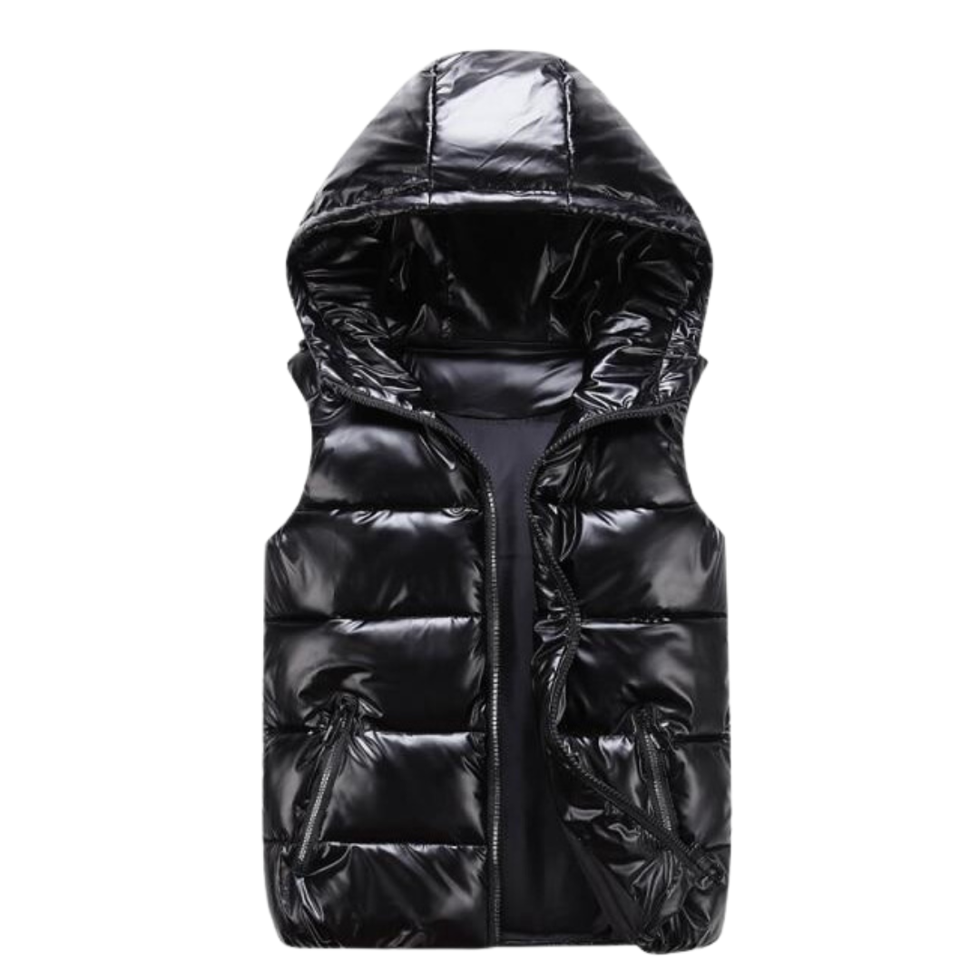 Heren Gewatteerde Bodywarmer met Kap – Warm & Lichtgewicht