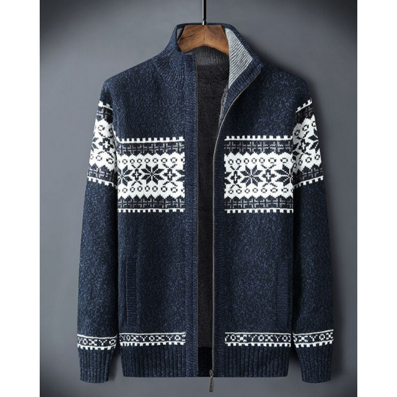 Xandor Scandinavisch Gebreid Heren Fleece Vest