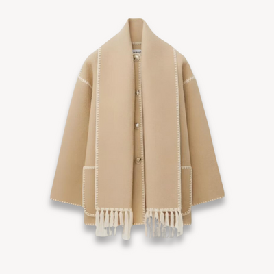 Dames Winterjas met Bijpassende Sjaal – Warm & Elegant