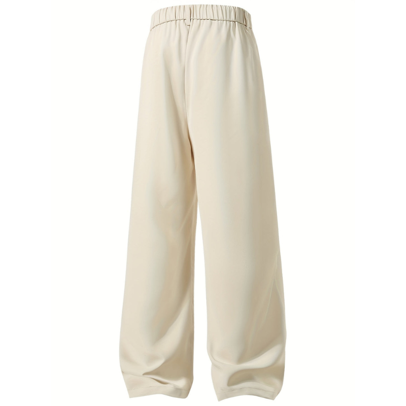 Heren Wijde Broek – Geplooid Design met Casual Loose Fit