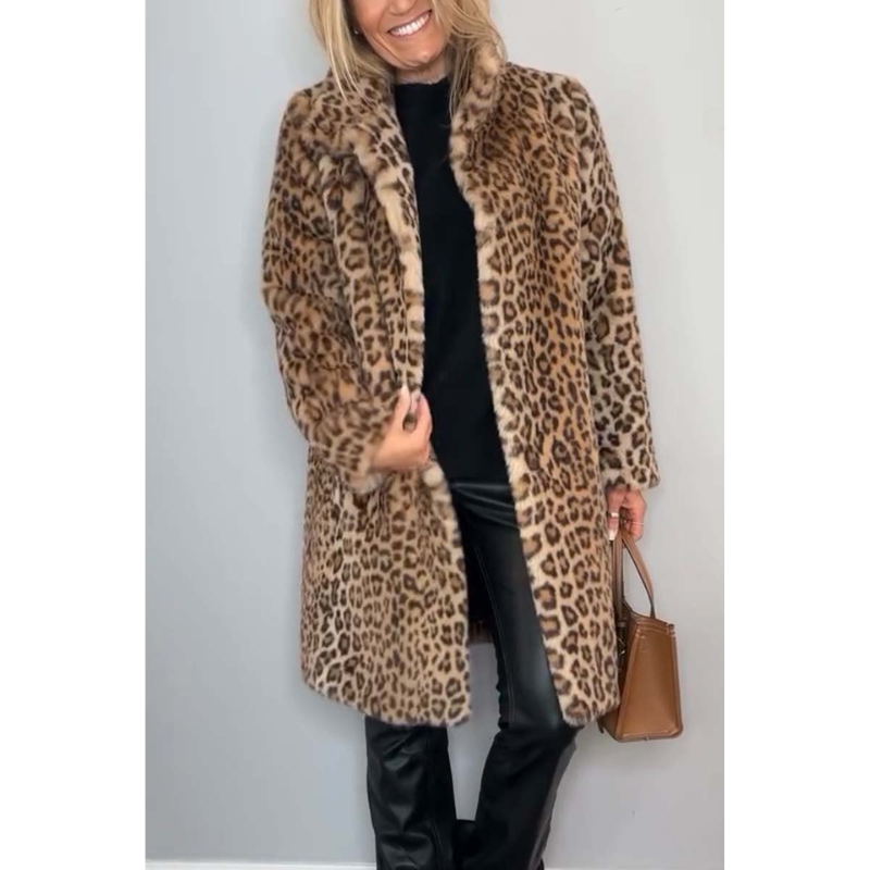 Luxe Dames Jas met Luipaardprint