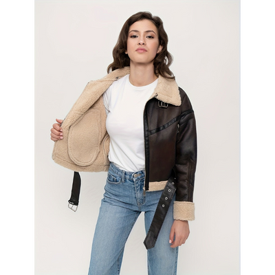 Dames Korte Jas met Reverskraag – Winterstijl