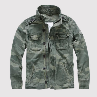 Heren Vintage Jas – Tijdloze Luchtmachtstijl met Premium Katoen