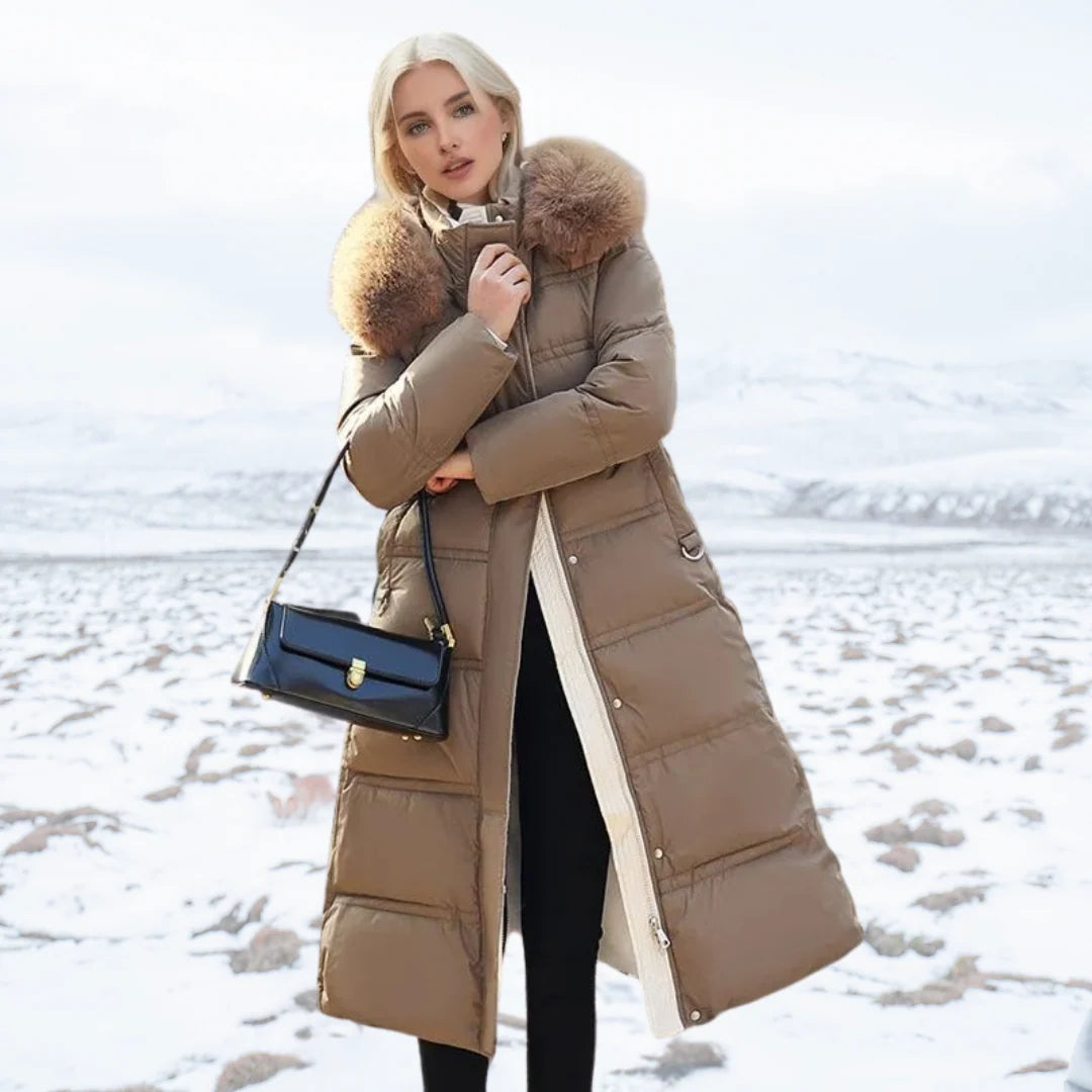 Luxe Winterjas Dames met Bontkraag