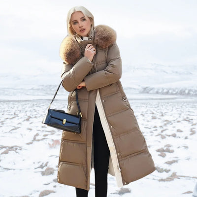 Luxe Winterjas Dames met Bontkraag