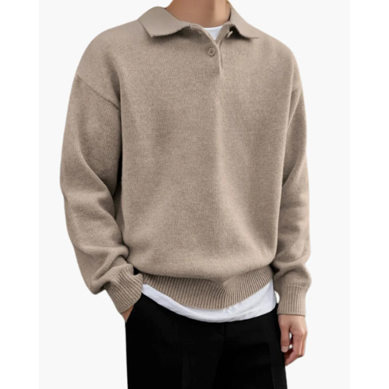 Wollen Button Polo