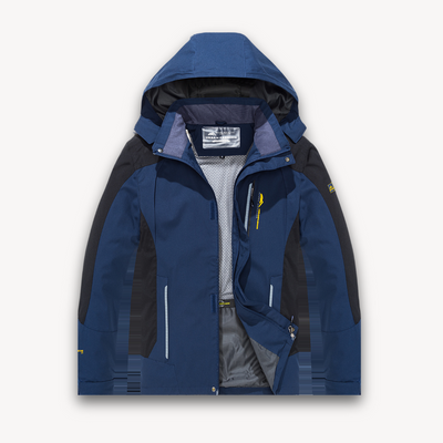 Heren Waterdichte Softshell Jas met Capuchon – Lichtgewicht Outdoor Windbreaker