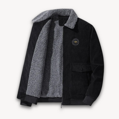 Heren Corduroy Jas met Sherpa Voering – Warme Winterjas