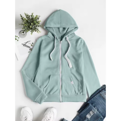 Dames Zip-Up Hoodie – Comfortabel & Tijdloos