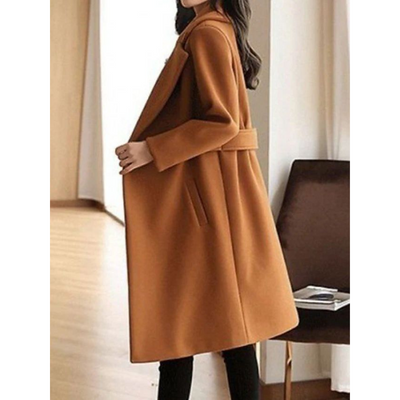 Slim-Fit Winterjas met Ceintuur