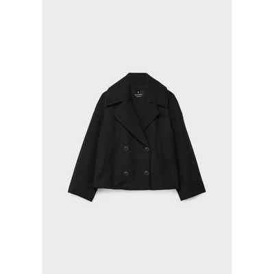 Getailleerde Double-Breasted Dames Jas – Chic & Veelzijdig