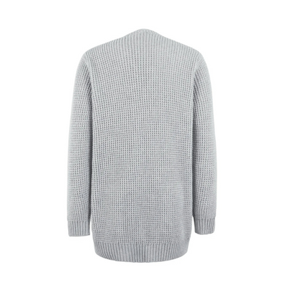 Dames Lange Gebreide Vest – Klassiek & Comfortabel