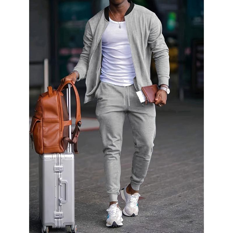 Heren 2-Delige Set – Casual Comfort voor Elk Seizoen