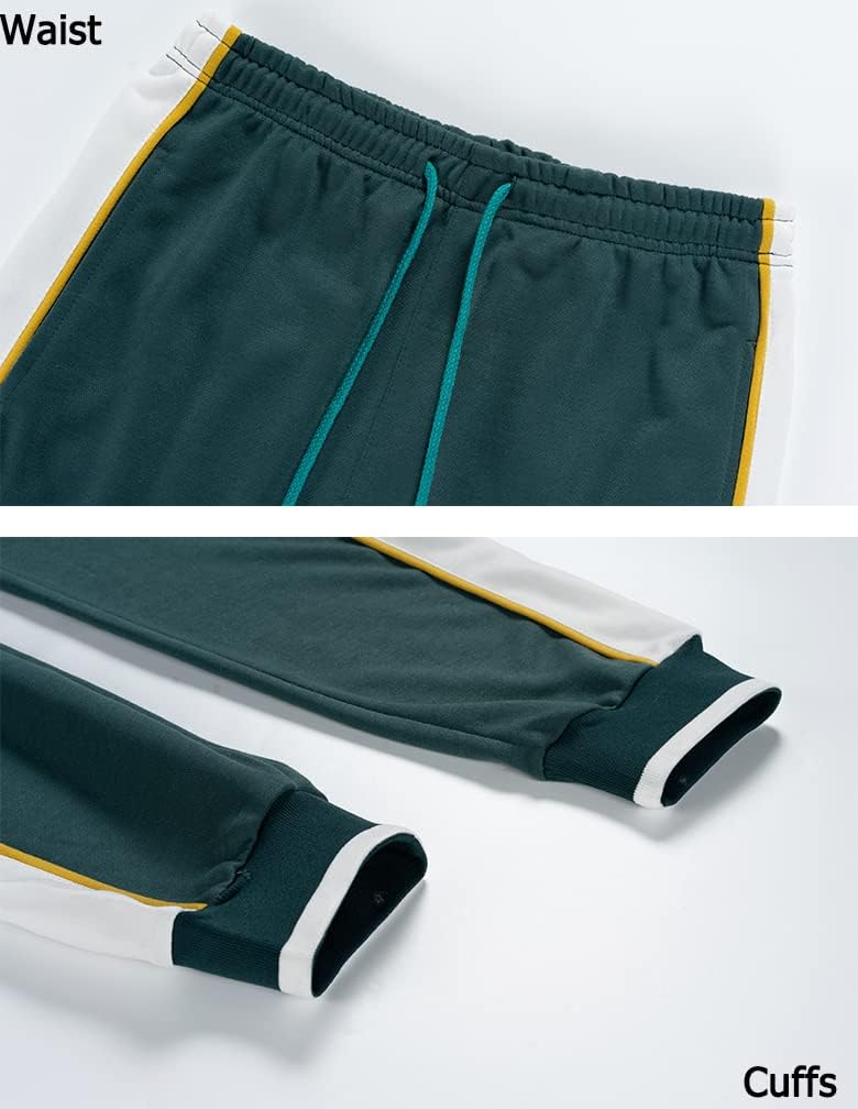 Heren Trainingspak 2-Delig – Colorblock met Sportieve Strepen