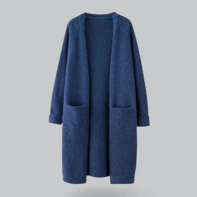 Dames Lange Open Vest – Casual & Comfortabel in Tijdloos Design