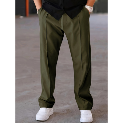 Heren Broek – Vintage Stijl met Regular Fit & Licht Stretch