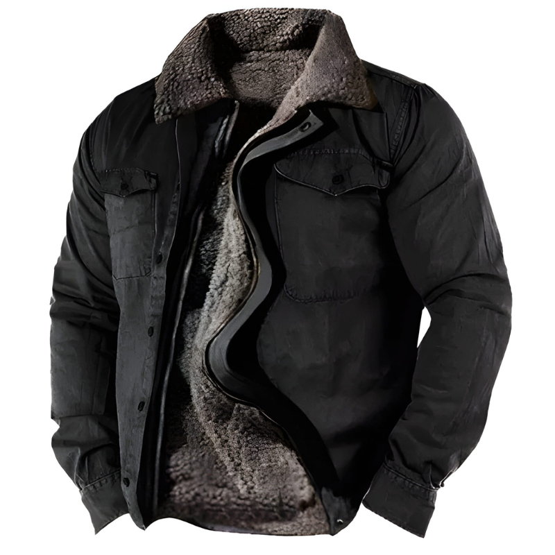 Heren Military Jacket – Winterjas met Functionele Zakken & Duurzaam Design