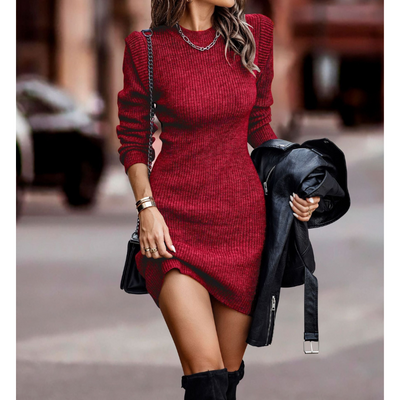 Bodycon Gebreid Jurk voor Dames – Elegant & Comfortabel