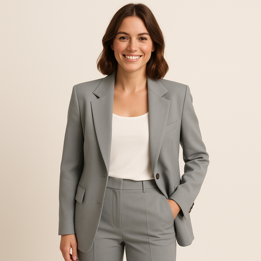 Dames Pak – Elegante Business Suit met Blazer & Broek