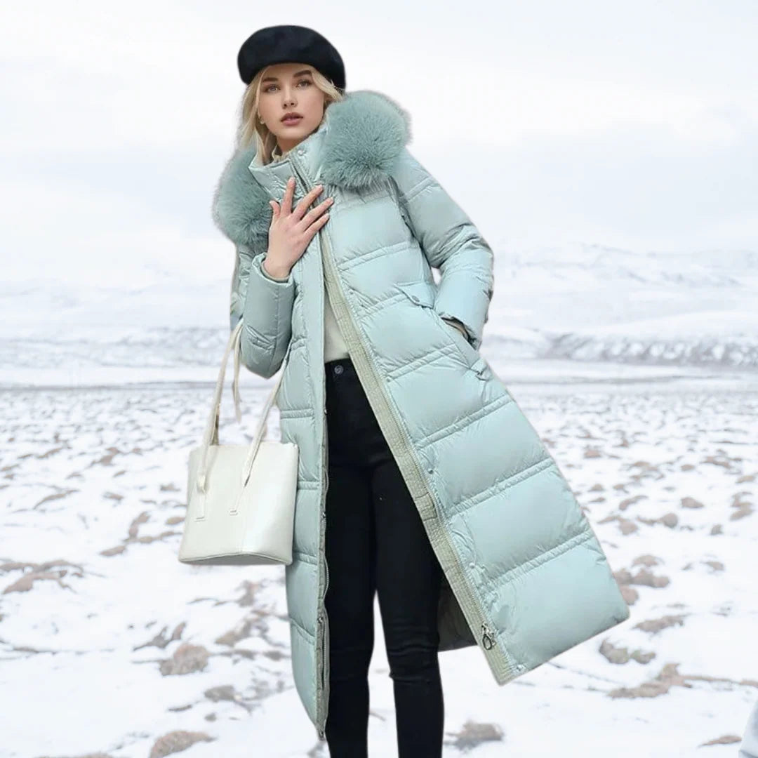 Luxe Winterjas Dames met Bontkraag