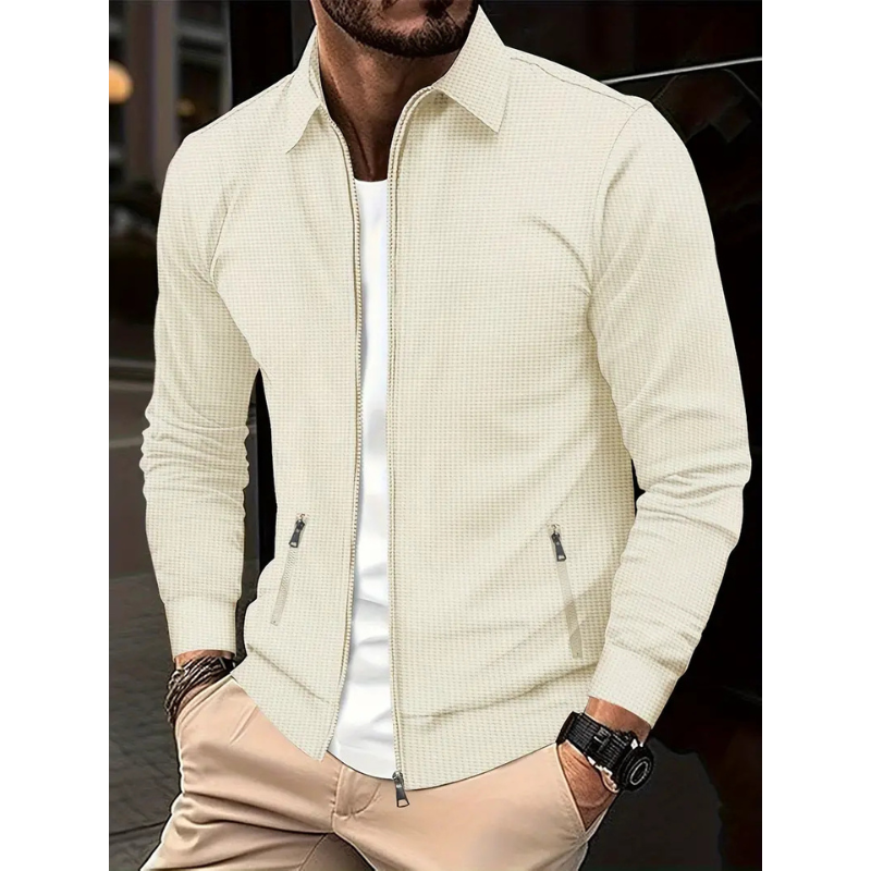 Heren Overshirt met Rits – Stijlvolle Tussenjas