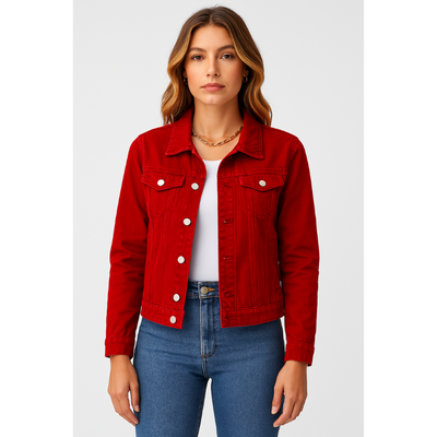 Siena – Korte Denim Jas voor Dames