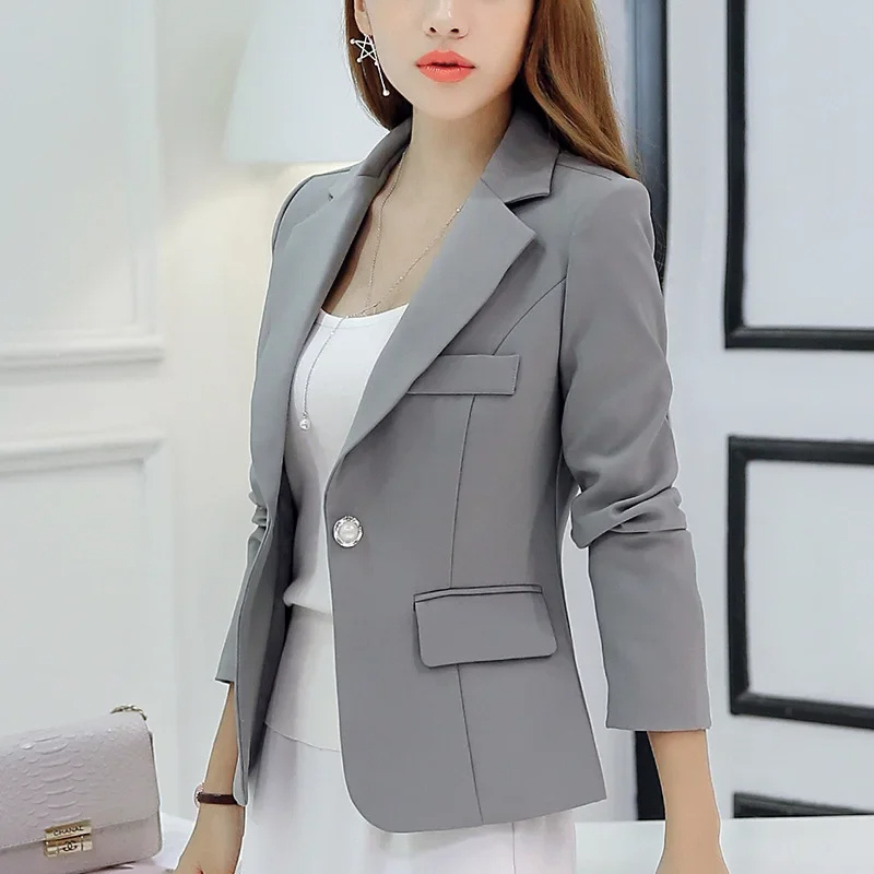 Dames Blazer met Enkele Knoop – Tijdloze All-Season Elegantie
