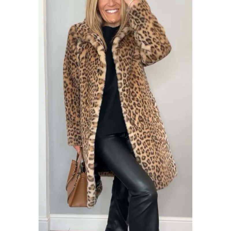 Luxe Dames Jas met Luipaardprint