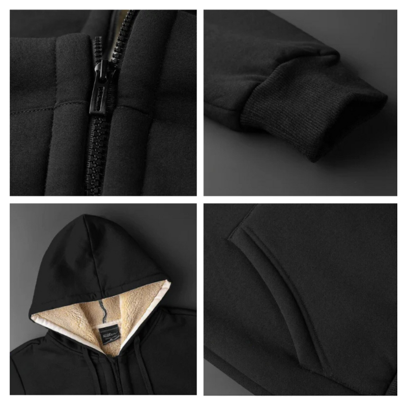 Hugo Polar Heren Fleece Vest met Bontvoering