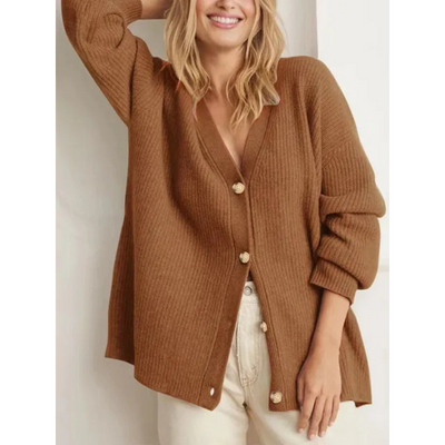Elegante Dames Cashmere Cardigan – Tijdloos & Stijlvol