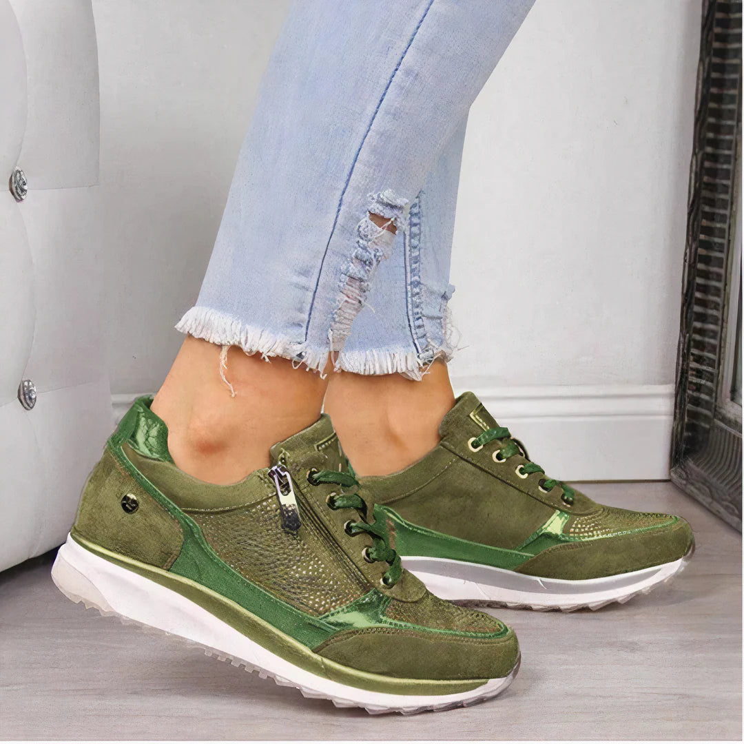 Chaveli Comfortabele Sportschoenen Dames – Met Veters & Rits