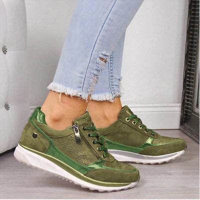 Chaveli Comfortabele Sportschoenen Dames – Met Veters & Rits