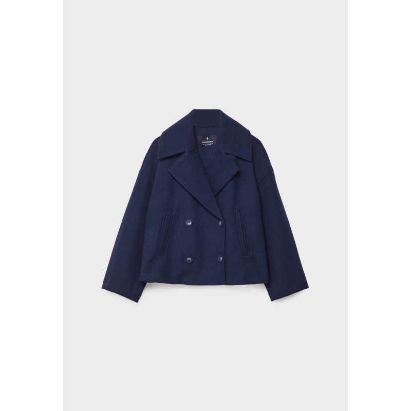 Getailleerde Double-Breasted Dames Jas – Chic & Veelzijdig