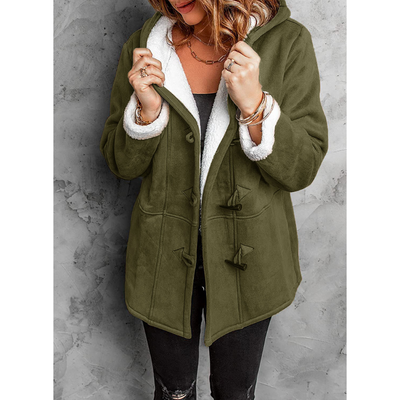 Dames Winterjas met Toggle Sluiting en Capuchon – Warm & Tijdloos