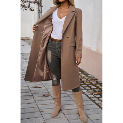 Elegante Lange Dames Winterjas – Getailleerd & Tijdloos
