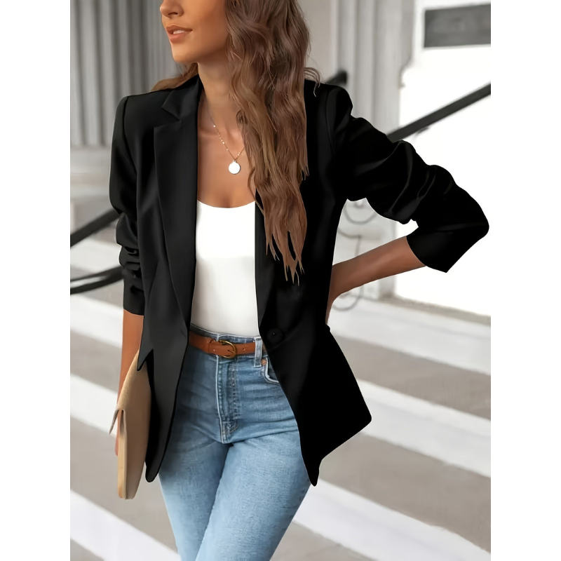 Dames Blazer met Suèdelook