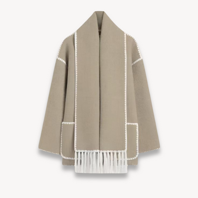 Dames Winterjas met Bijpassende Sjaal – Warm & Elegant