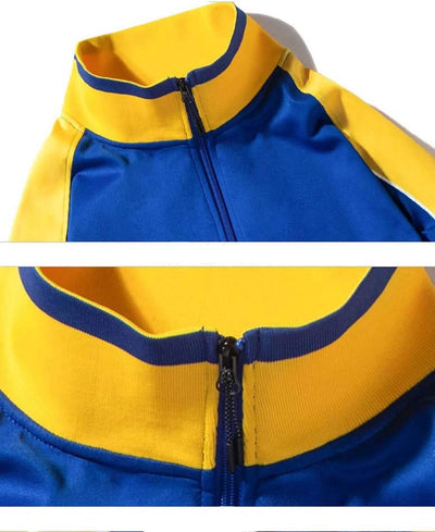 Heren Trainingspak 2-Delig – Colorblock met Sportieve Strepen