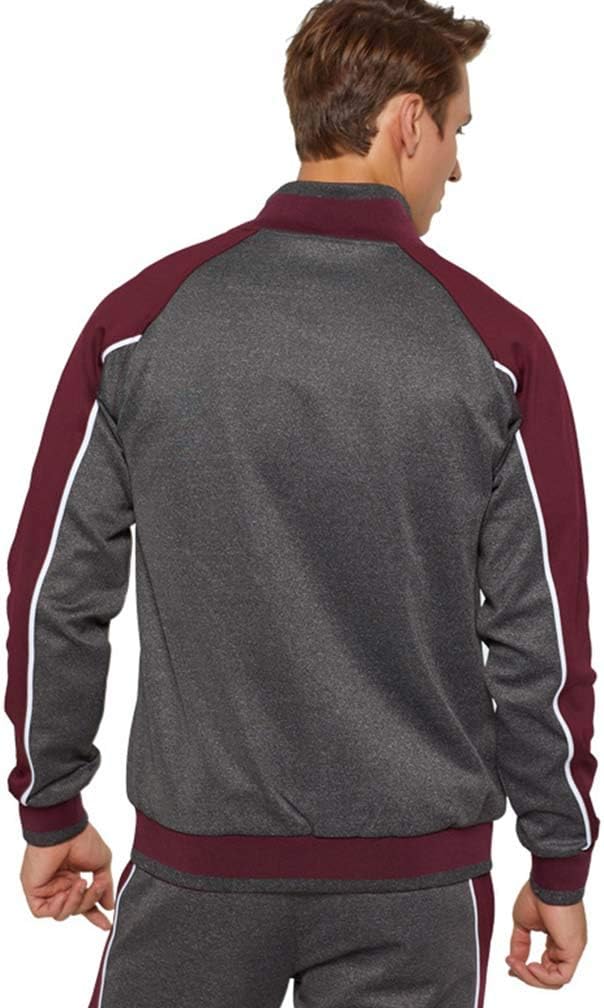 Heren Trainingspak 2-Delig – Colorblock met Sportieve Strepen