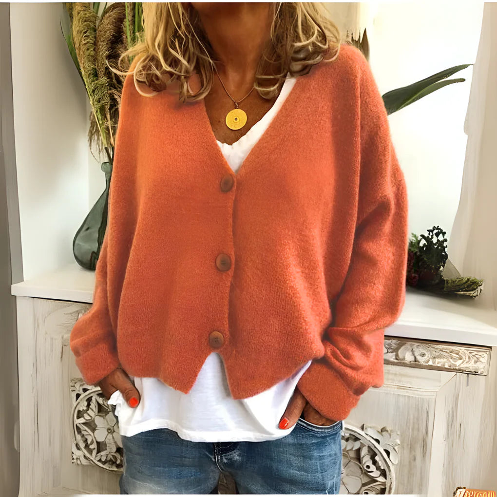 Soft Knit Cardigan met Relaxed Fit voor Dames