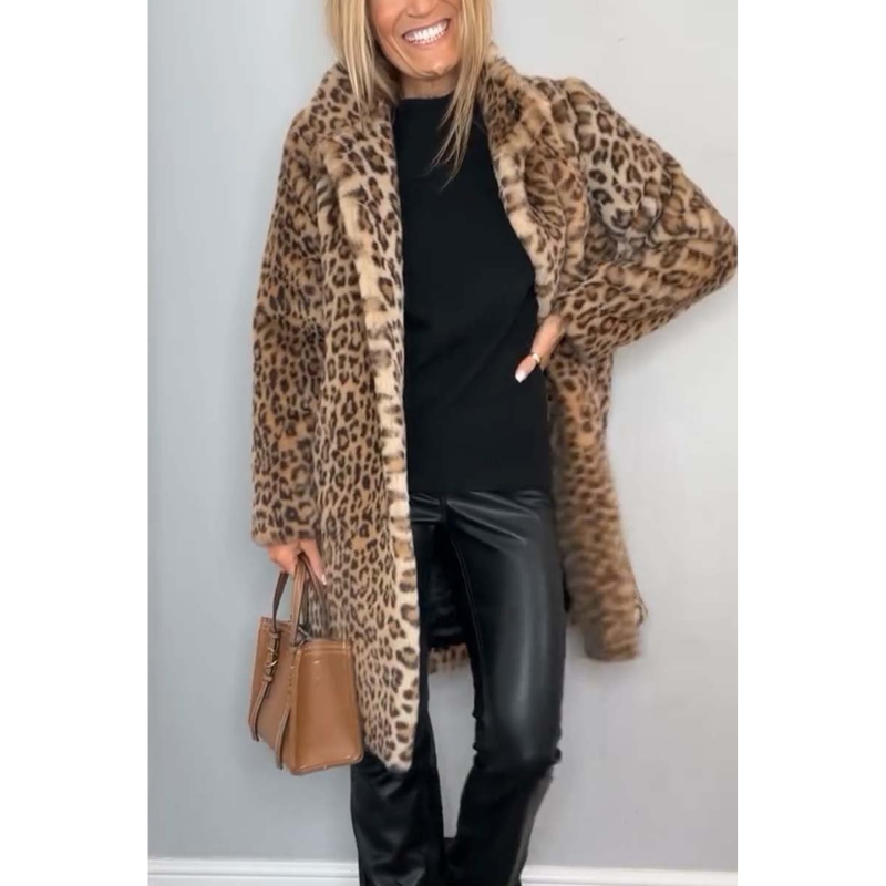 Luxe Dames Jas met Luipaardprint