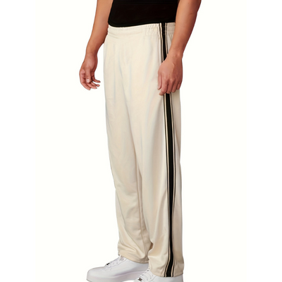 Heren Sportbroek – Lichtgewicht Gebreid met Losse Fit & Zijstreep