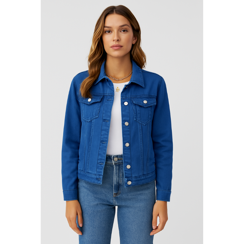 Siena – Korte Denim Jas voor Dames