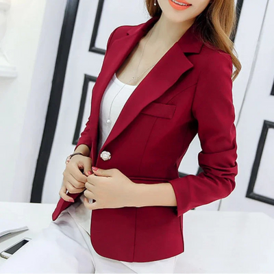 Dames Blazer met Enkele Knoop – Tijdloze All-Season Elegantie