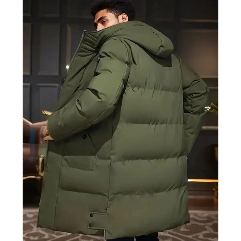 Nordfall Premium Lange Puffer Winterjas Heren